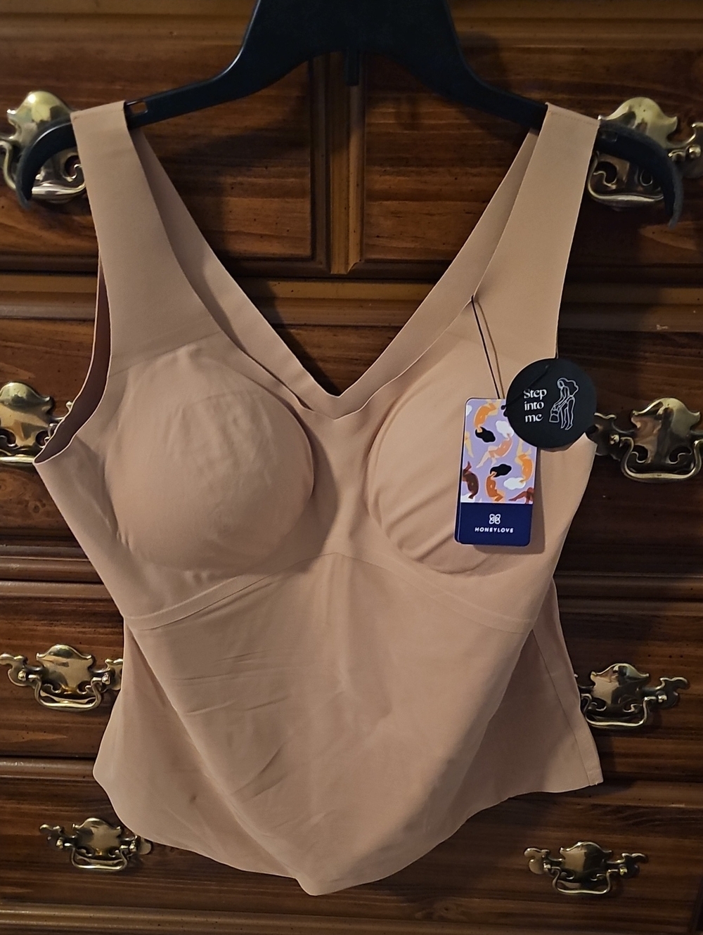 Honeylove Nude Shaping Tank with Built-In Cups